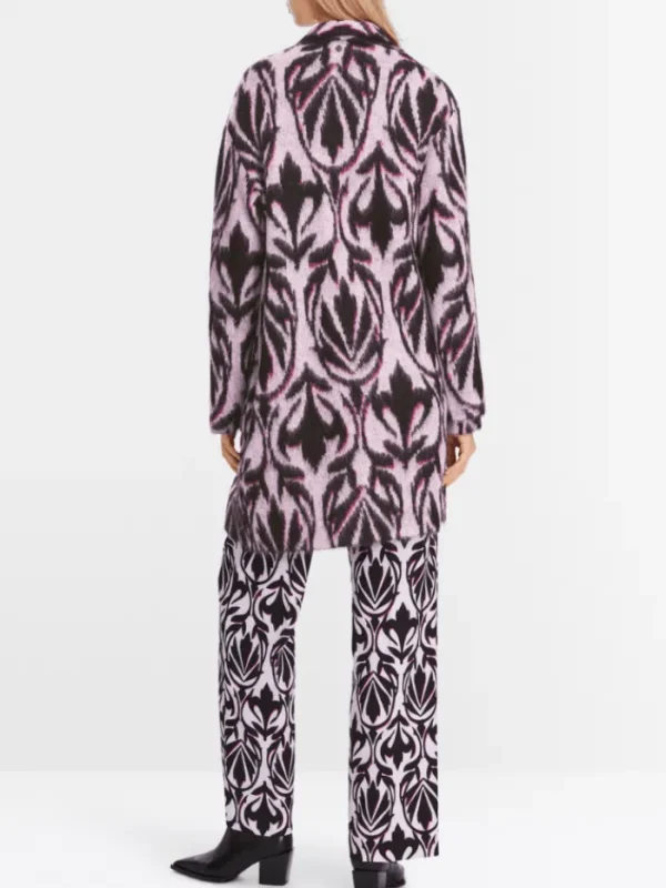 Marc Cain Collections Coats And Jackets | Luxury Gifts^Patterned Coat in Purple XC 11.03 M21 Col 250
