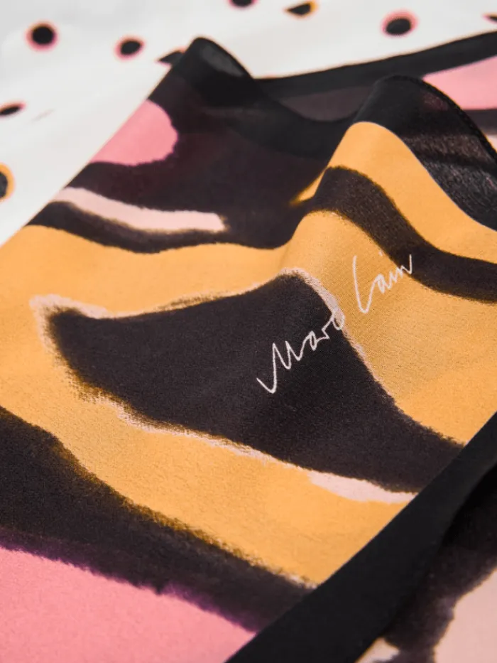 marc_cain_collections_sil_2.webp Marc Cain Collections Scarves & Gloves | Gifts Under £250^Silk Scarf In Butterfly Design YC B4.15 Z18 COL