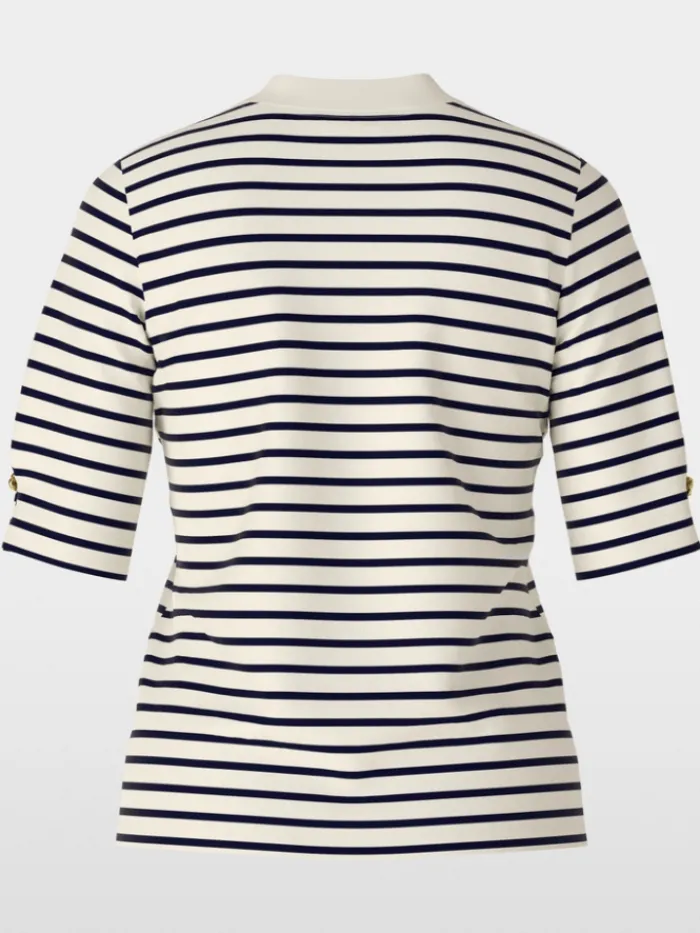 marc_cain_collections_str_2.webp Marc Cain Collections Sweatshirts And T-Shirts | Tops^Striped T Shirt XC 48.24 J16 COL 112