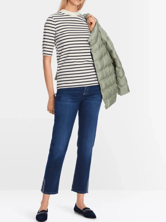 marc_cain_collections_str_4.webp Marc Cain Collections Sweatshirts And T-Shirts | Tops^Striped T Shirt XC 48.24 J16 COL 112