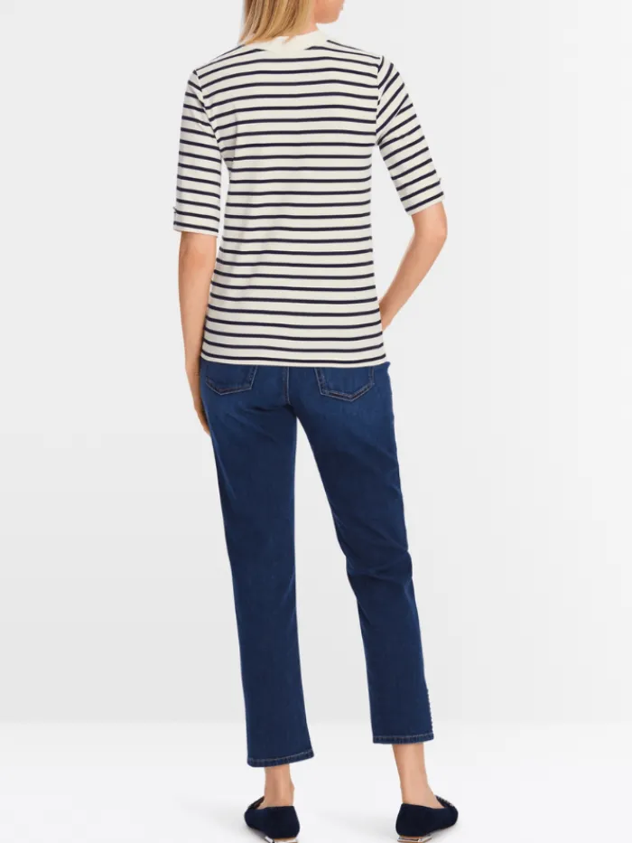 marc_cain_collections_str_6.webp Marc Cain Collections Sweatshirts And T-Shirts | Tops^Striped T Shirt XC 48.24 J16 COL 112