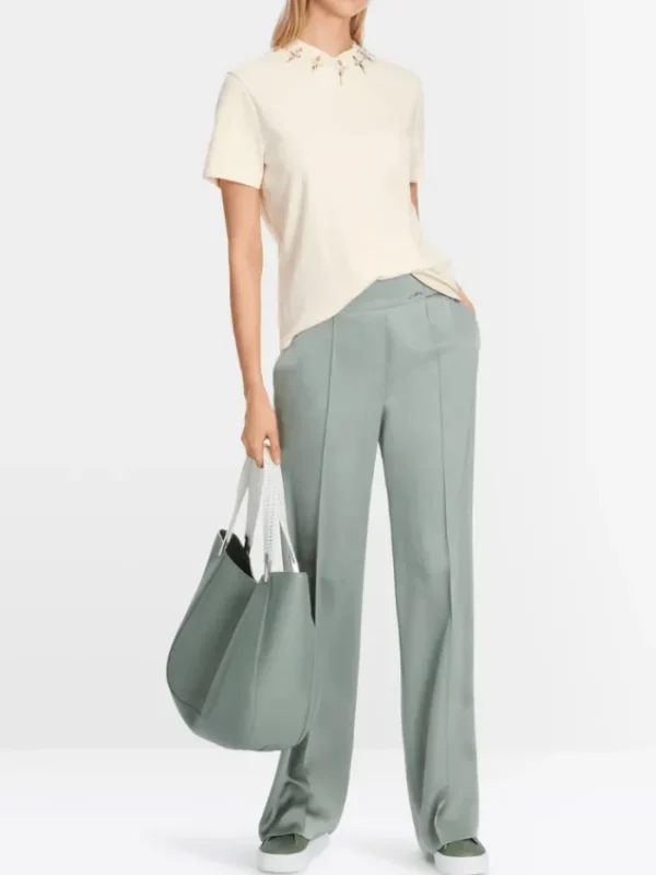 Marc Cain Collections Sweatshirts And T-Shirts | Tops^T Shirt With Rhinestone Details XC 48.16 J13 COL