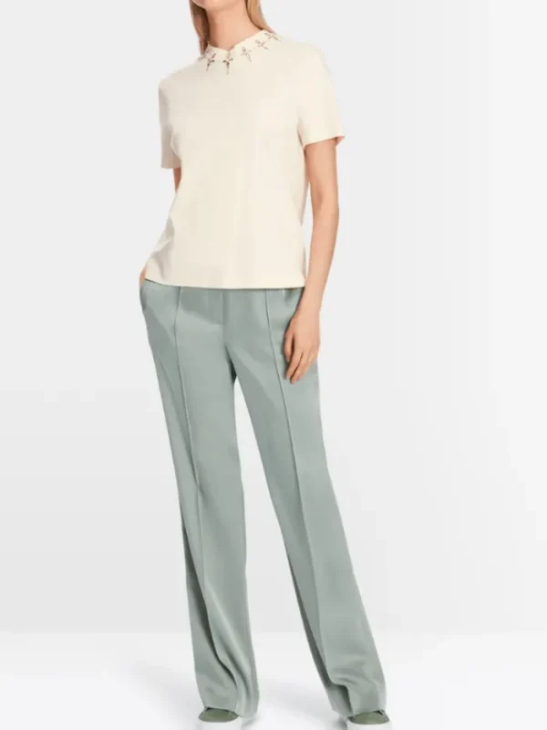 Marc Cain Collections Sweatshirts And T-Shirts | Tops^T Shirt With Rhinestone Details XC 48.16 J13 COL