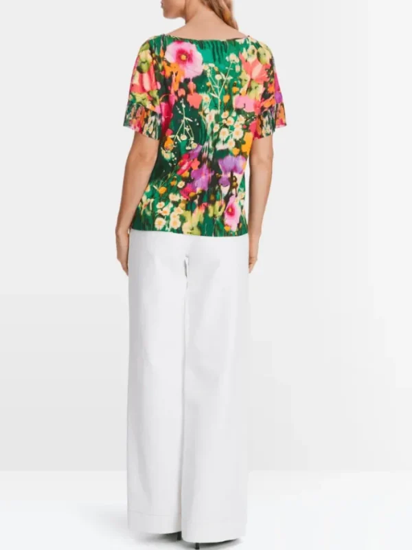 Marc Cain Collections Tops | Gifts Under £250^Top With Pleated Sleeves XC 48.27 J04 COL 558