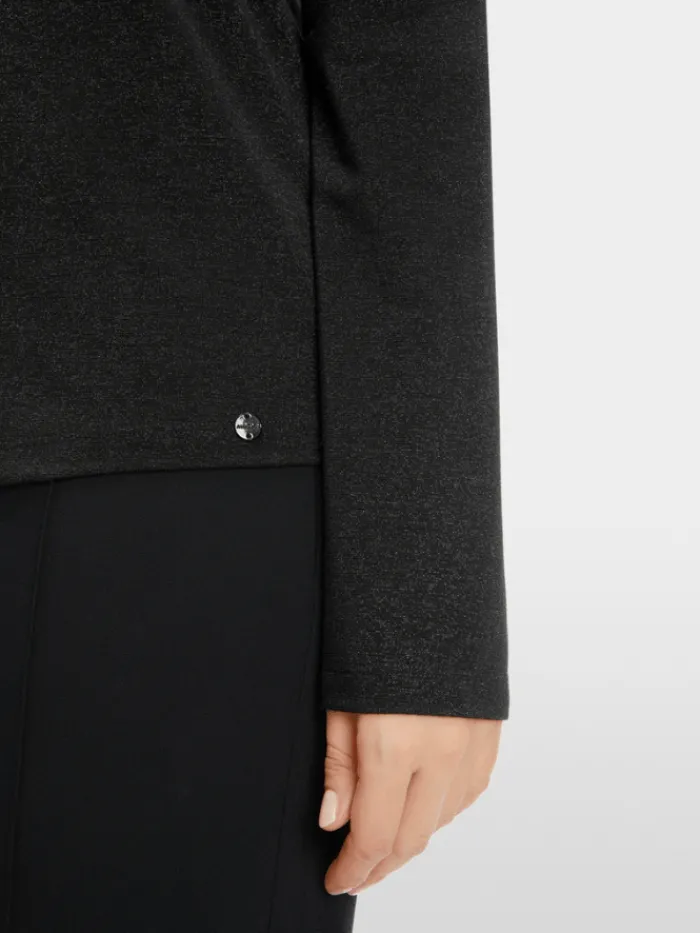 marc_cain_collections_tur_3-1.webp Marc Cain Collections Tops | Gifts Under £100^Turtleneck Top In Black XC 48.28 J34 COL 900