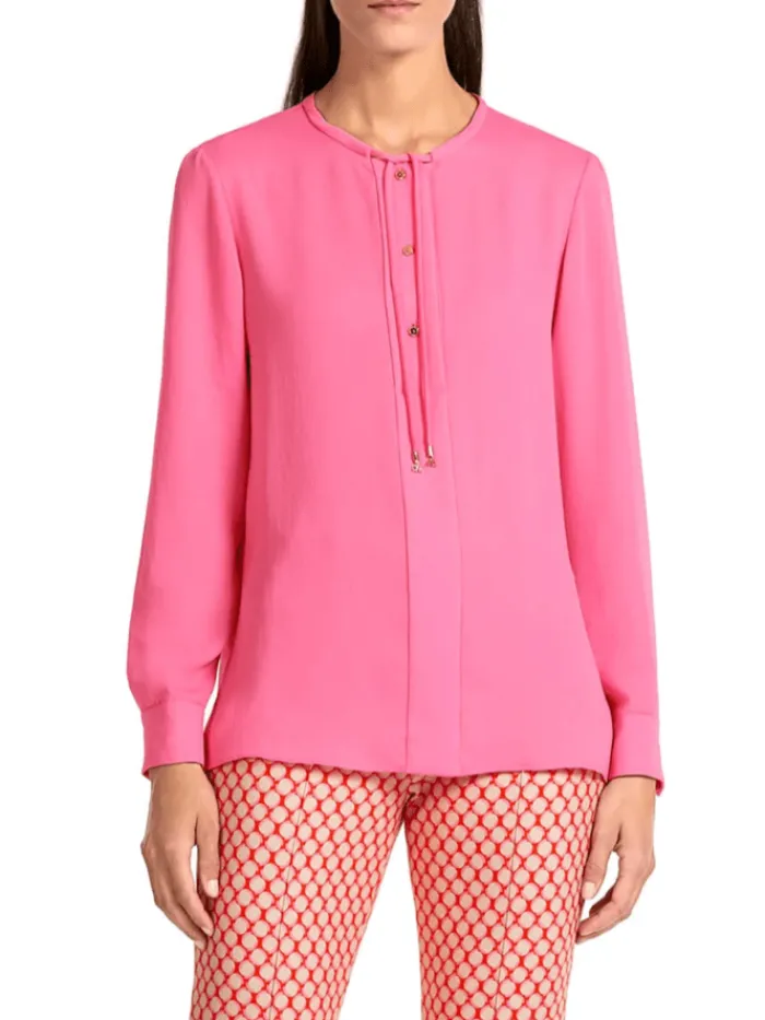 marc_cain_collections_vib_0-1.webp Marc Cain Collections Sweatshirts And T-Shirts | Tops^Vibrant Pink Blouse UC 51.17 W39 COL 251