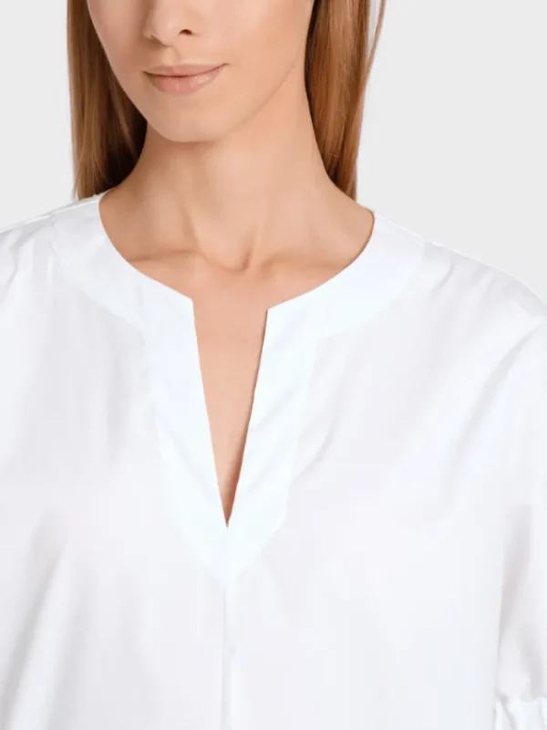 Marc Cain Collections Tops | Gifts Under £100^White Blouse With Lace Details WC 51.34 W93 COL