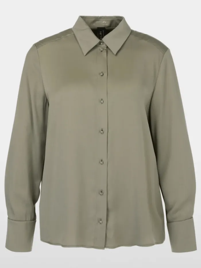 marc_cain_collections_wom_0-17.webp Marc Cain Collections Tops | Gifts Under £250^Women's Blouse In Sage Powder YC 51.12 W01 COL 5