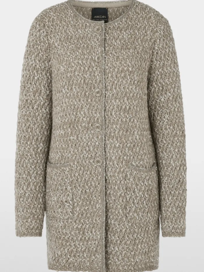 marc_cain_collections_wom_0-2.webp Marc Cain Collections Coats And Jackets | Knitwear^Women's Long Shimmering Cardigan YC 39.05 M16 Co