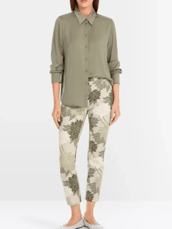 Marc Cain Collections Tops | Gifts Under £250^Women's Blouse In Sage Powder YC 51.12 W01 COL 5