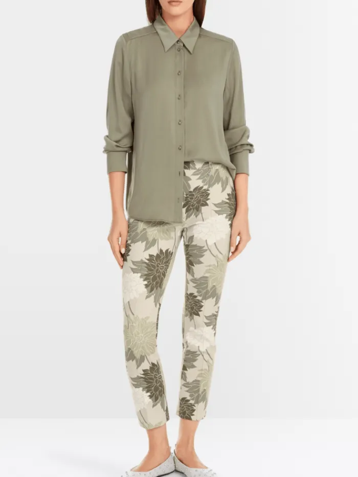 marc_cain_collections_wom_1-17.webp Marc Cain Collections Tops | Gifts Under £250^Women's Blouse In Sage Powder YC 51.12 W01 COL 5