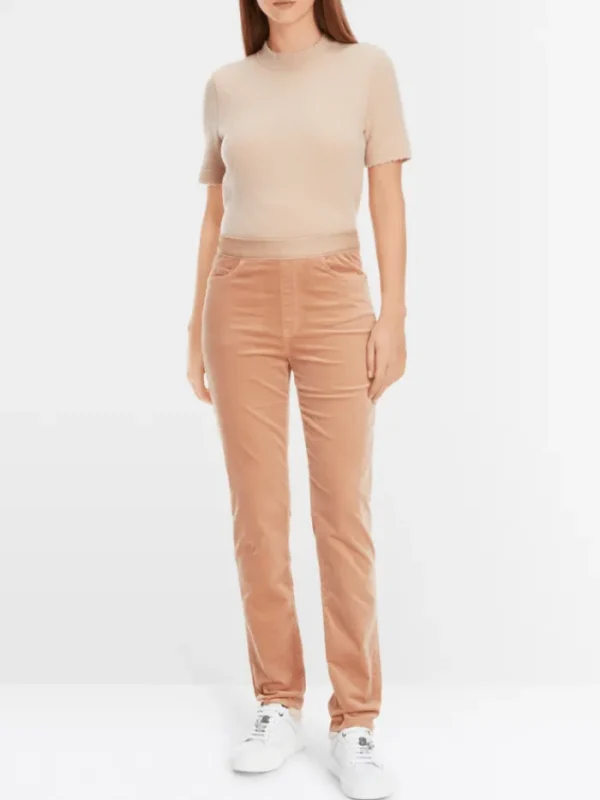 Marc Cain Collections Gifts Under £250^Women's SIENA Velvet Pull On Trousers In Camel X