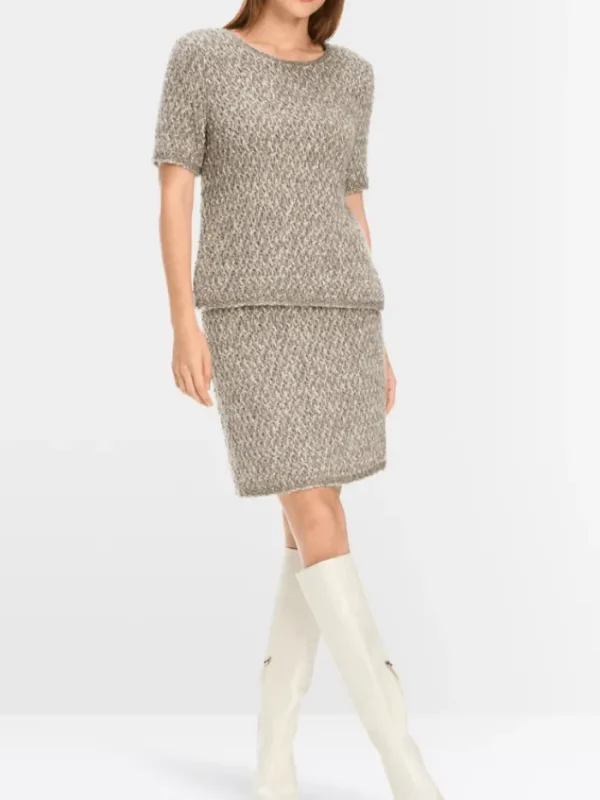 Marc Cain Collections Knitwear | Luxury Gifts^Women's Short Sleeved Shimmering Jumper YC 41.29
