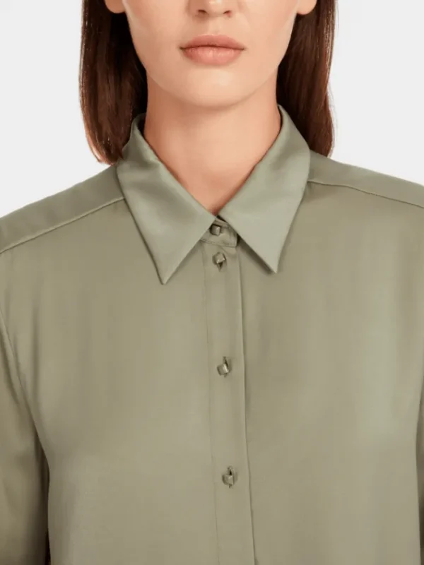 Marc Cain Collections Tops | Gifts Under £250^Women's Blouse In Sage Powder YC 51.12 W01 COL 5