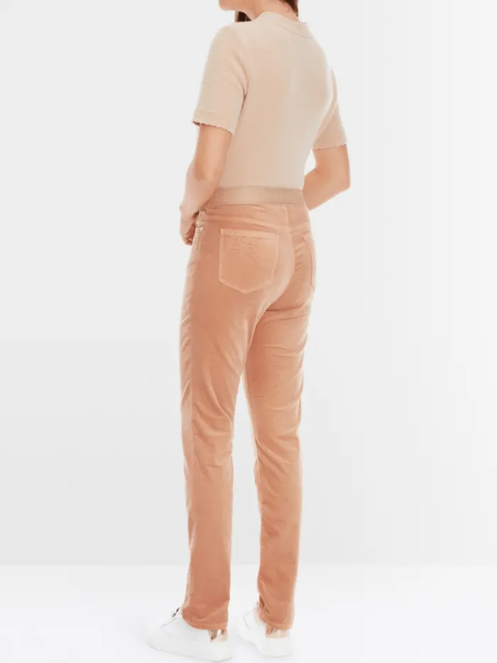 marc_cain_collections_wom_2-26.webp Marc Cain Collections Gifts Under £250^Women's SIENA Velvet Pull On Trousers In Camel X