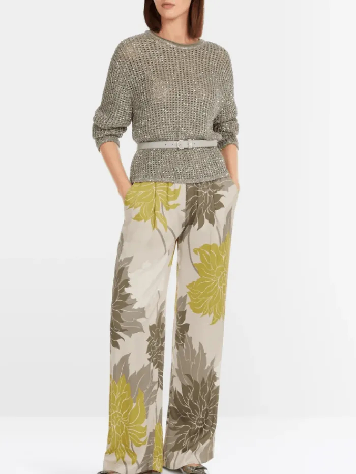marc_cain_collections_wom_3-11.webp Marc Cain Collections Knitwear | Party Wear^Women's Shimmering Jumper With Sequins YC 41.14