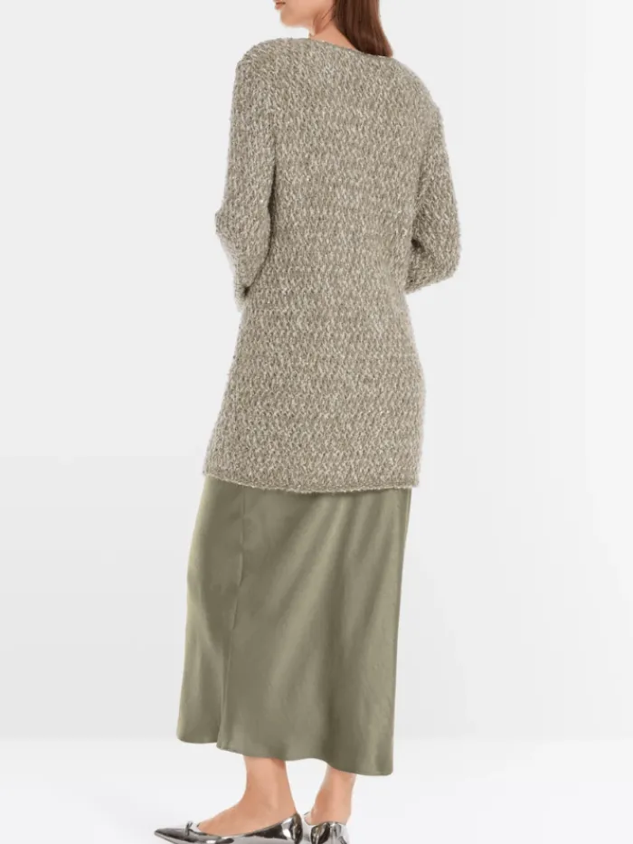 marc_cain_collections_wom_3-2.webp Marc Cain Collections Coats And Jackets | Knitwear^Women's Long Shimmering Cardigan YC 39.05 M16 Co