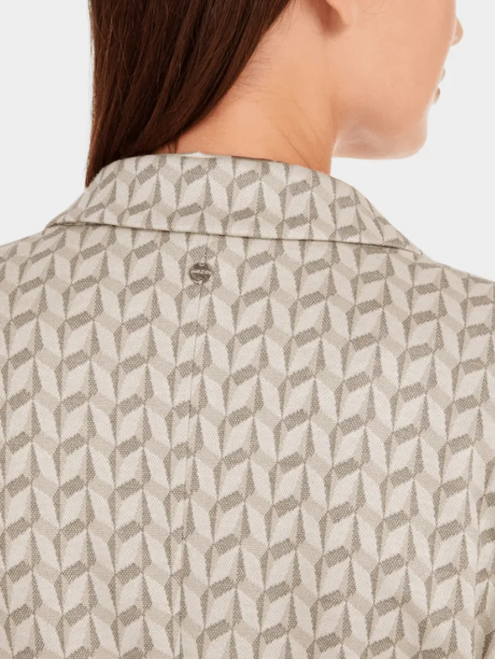marc_cain_collections_wom_3-3.webp Marc Cain Collections Coats And Jackets | Luxury Gifts^Women's Blazer In Graphic Jersey Jacquard YC 34.