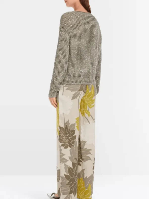 Marc Cain Collections Knitwear | Party Wear^Women's Shimmering Jumper With Sequins YC 41.14