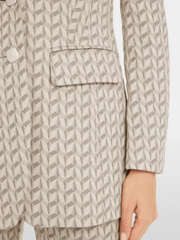 Marc Cain Collections Coats And Jackets | Luxury Gifts^Women's Blazer In Graphic Jersey Jacquard YC 34.