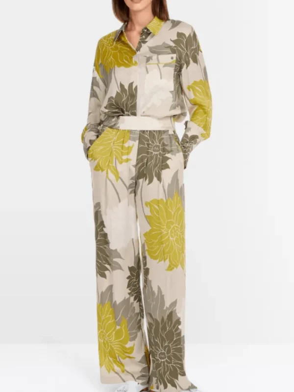 Marc Cain Collections Tops | Luxury Gifts^Women's Blouse With Floral Pattern YC 51.01 W12