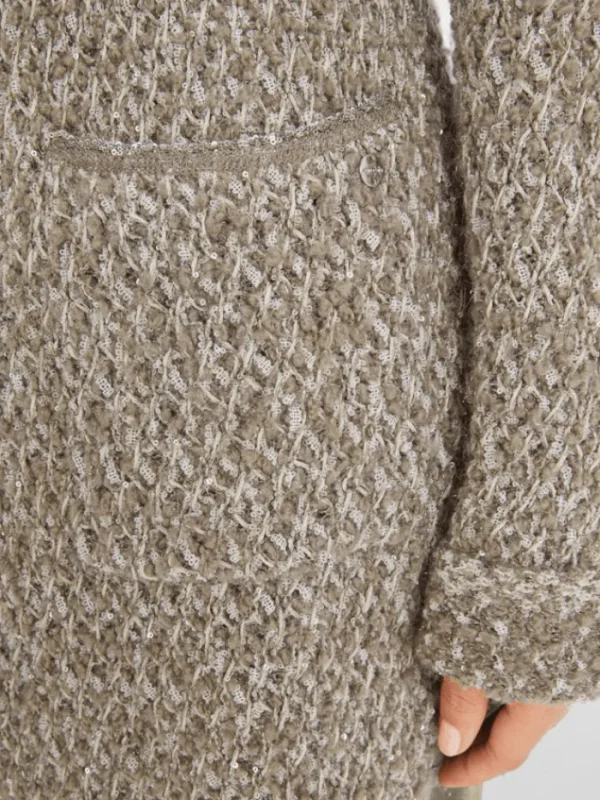 Marc Cain Collections Coats And Jackets | Knitwear^Women's Long Shimmering Cardigan YC 39.05 M16 Co
