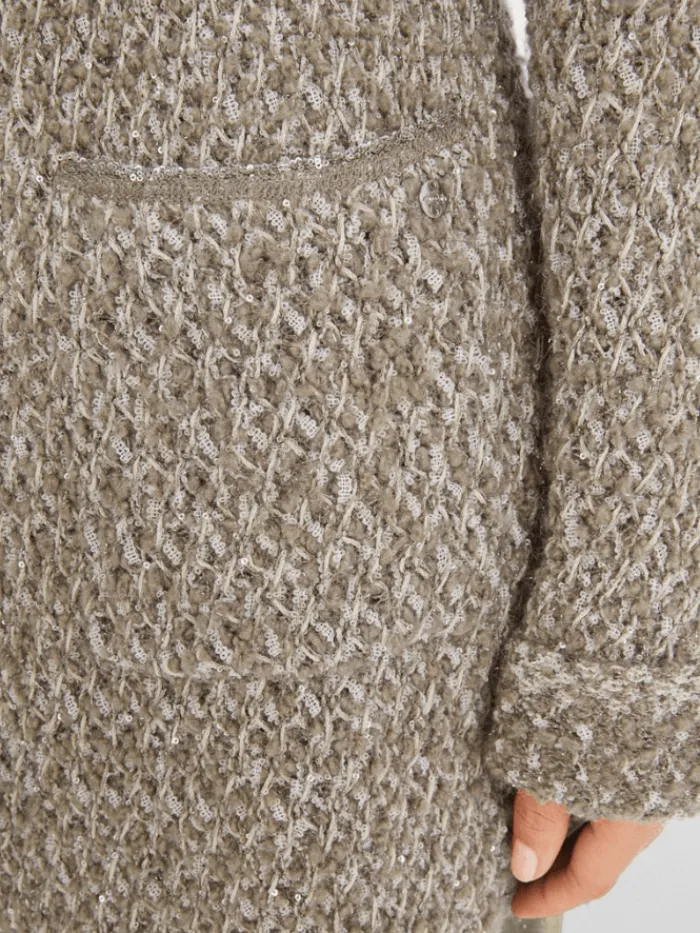 marc_cain_collections_wom_5-2.webp Marc Cain Collections Coats And Jackets | Knitwear^Women's Long Shimmering Cardigan YC 39.05 M16 Co