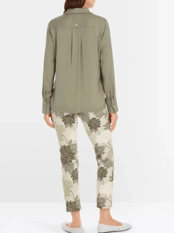 Marc Cain Collections Tops | Gifts Under £250^Women's Blouse In Sage Powder YC 51.12 W01 COL 5