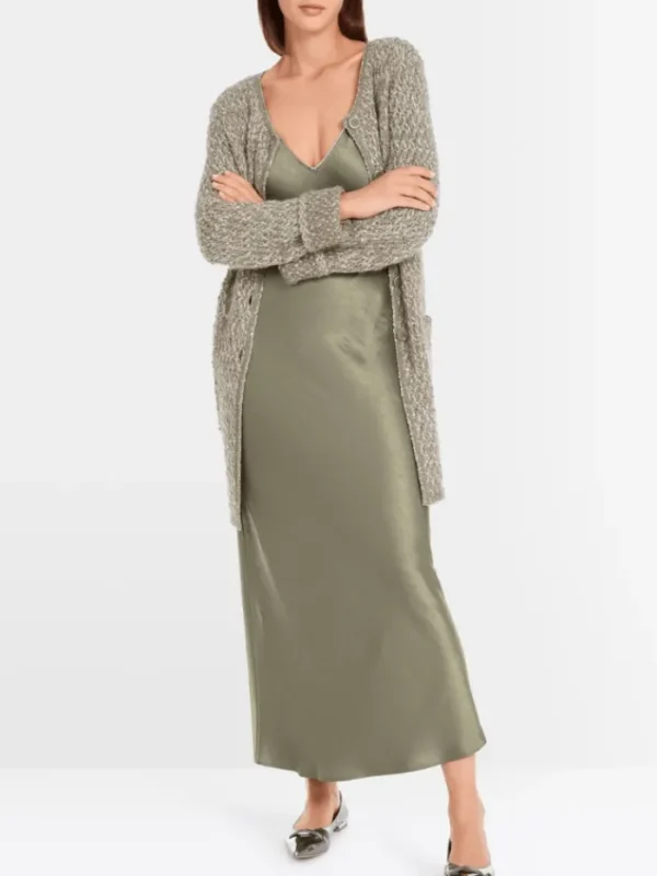 Marc Cain Collections Coats And Jackets | Knitwear^Women's Long Shimmering Cardigan YC 39.05 M16 Co