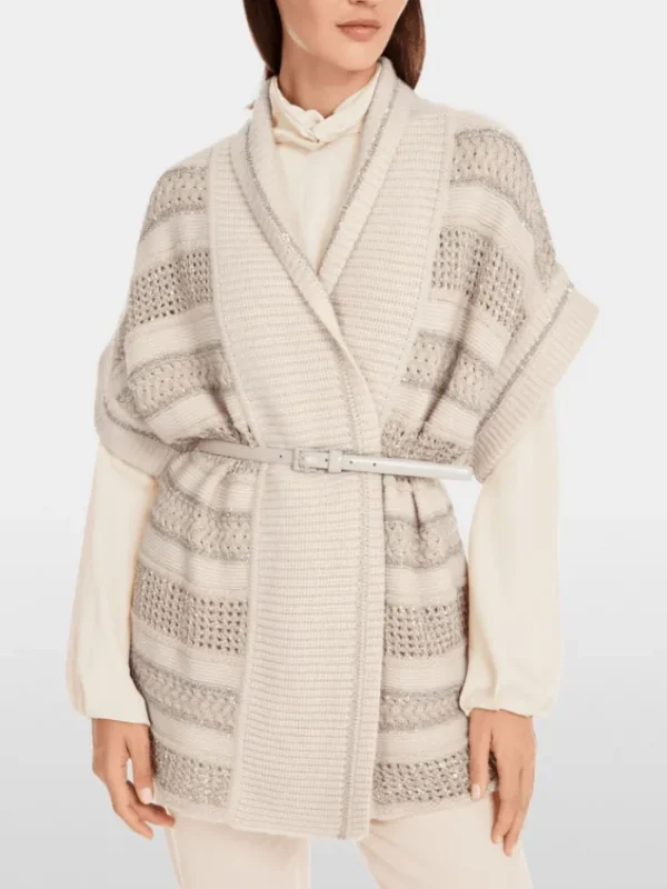Marc Cain Collections Coats And Jackets | Knitwear^Women's Longline Waistcoat Cardigan YC 37.01 M09
