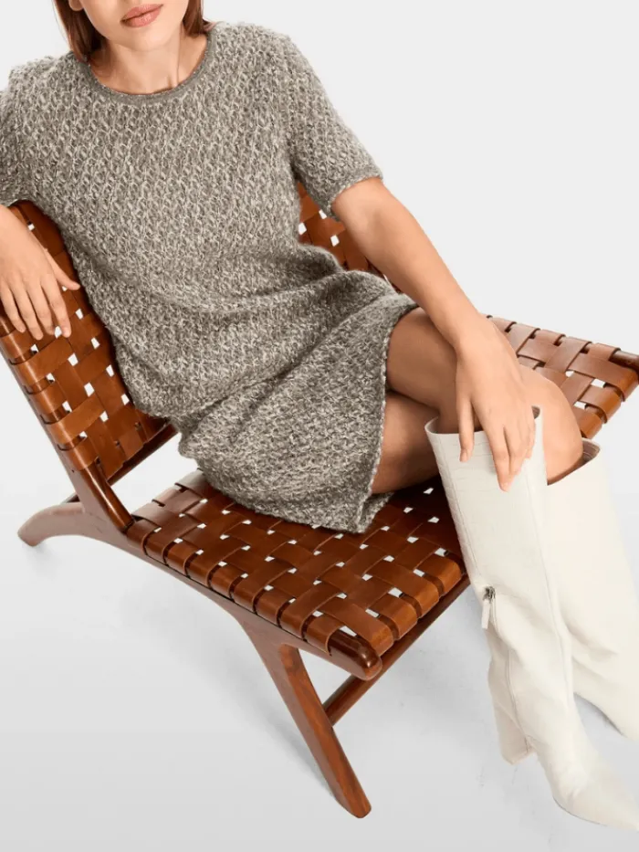 marc_cain_collections_wom_6-9.webp Marc Cain Collections Knitwear | Luxury Gifts^Women's Short Sleeved Shimmering Jumper YC 41.29
