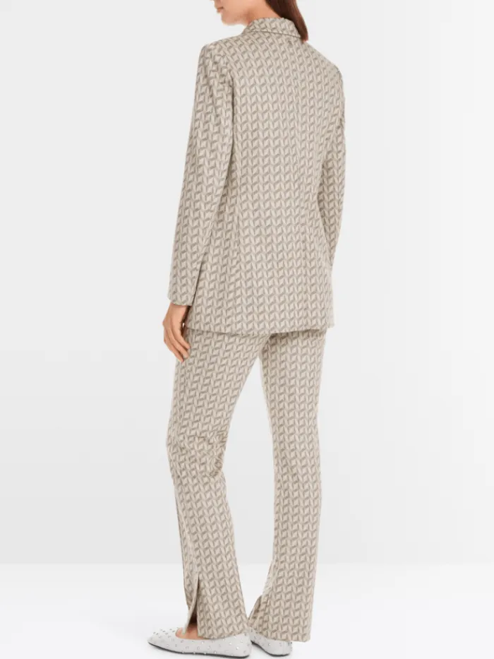 marc_cain_collections_wom_7-1.webp Marc Cain Collections Coats And Jackets | Luxury Gifts^Women's Blazer In Graphic Jersey Jacquard YC 34.