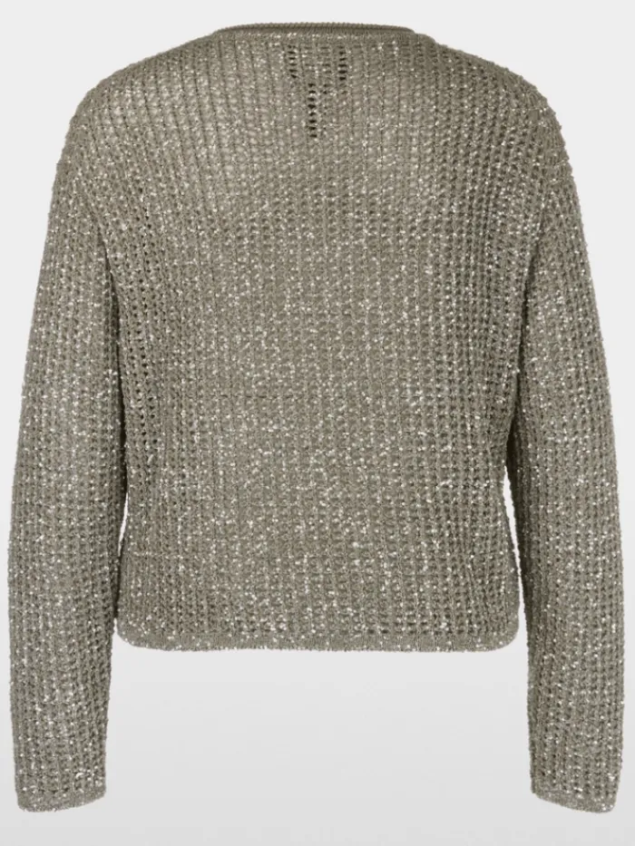 marc_cain_collections_wom_7-5.webp Marc Cain Collections Knitwear | Party Wear^Women's Shimmering Jumper With Sequins YC 41.14
