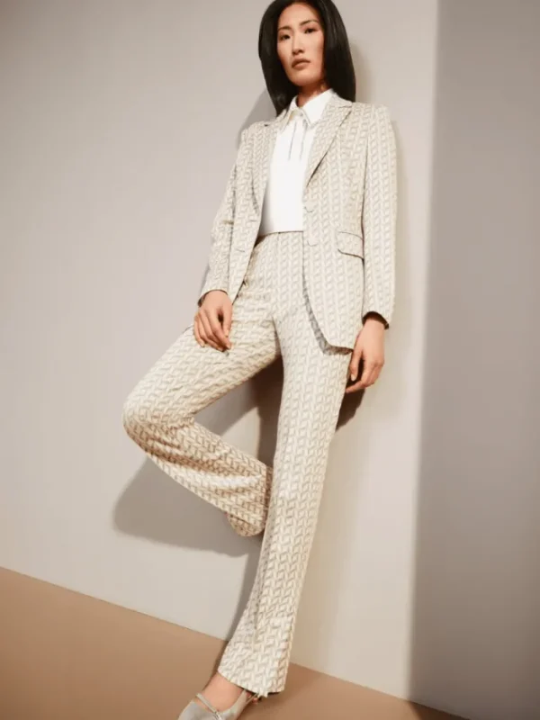 Marc Cain Collections Coats And Jackets | Luxury Gifts^Women's Blazer In Graphic Jersey Jacquard YC 34.