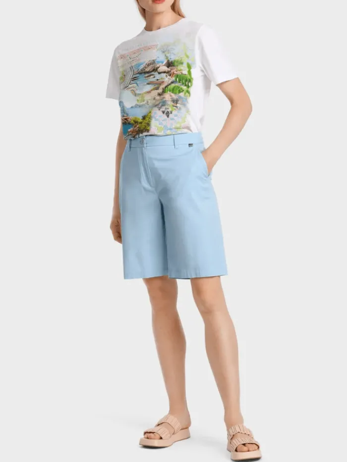 marc_cain_finike_chino_st_1.webp Marc Cain Pants Shorts | Trousers^Marc Cain FINIKE Chino Style Shorts WP 83.02 W51 COL 320