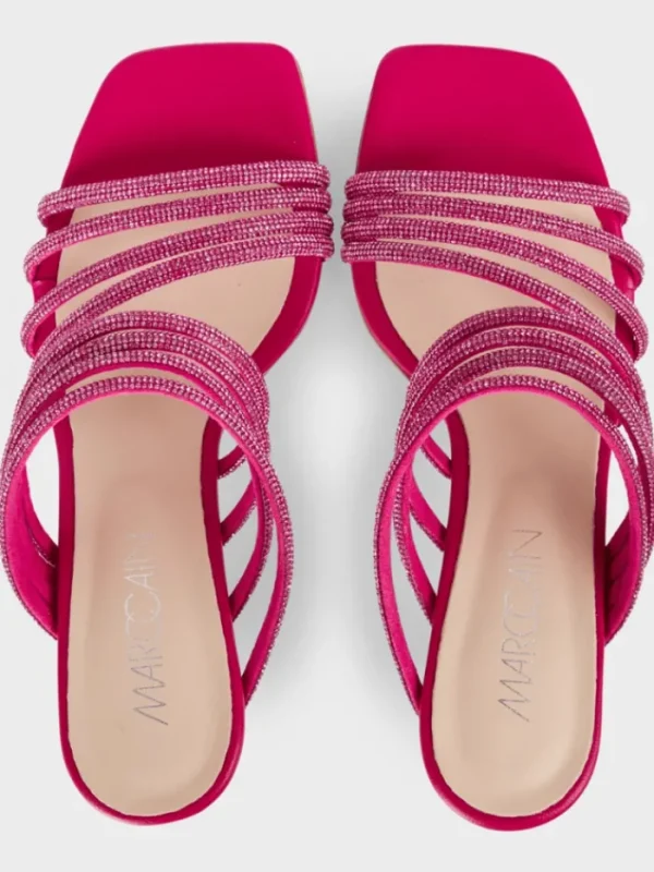 Marc Cain Party Wear | Footwear^Fuchsia Mules With Glitter Straps WB SG.08 Z08 COL 267