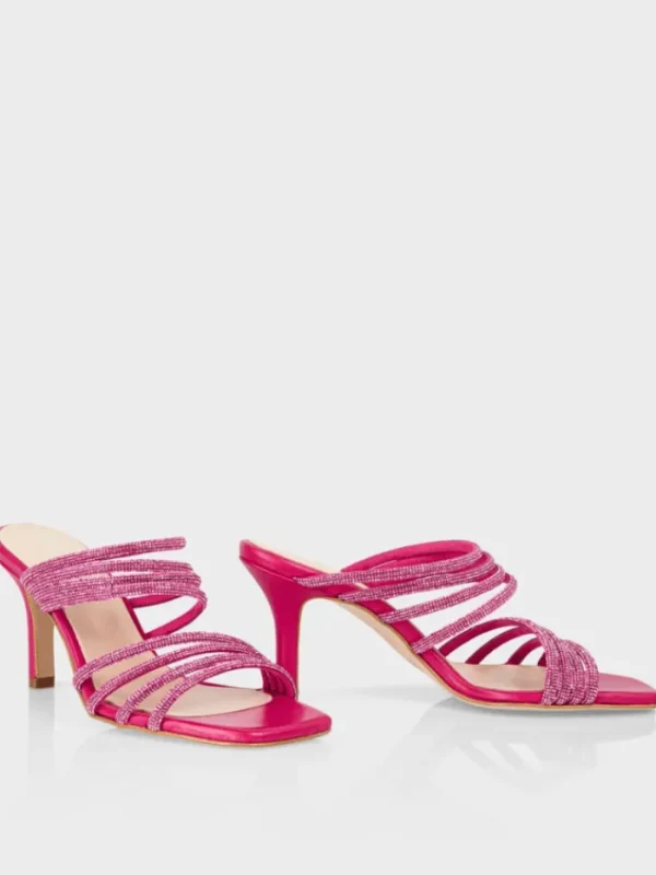 Marc Cain Party Wear | Footwear^Fuchsia Mules With Glitter Straps WB SG.08 Z08 COL 267