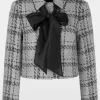 Marc Cain Glam Coats And Jackets | Party Wear^Check Jacket With Lurex Details YG 31.01 W11 COL 801