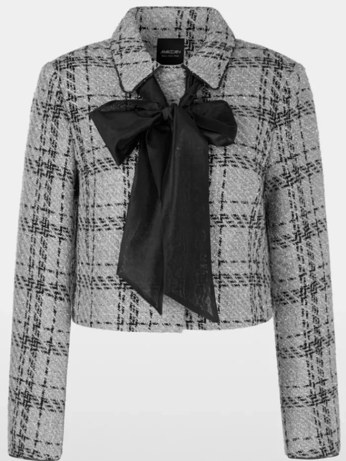 marc_cain_glam_check_jack_0.webp Marc Cain Glam Coats And Jackets | Party Wear^Check Jacket With Lurex Details YG 31.01 W11 COL 801