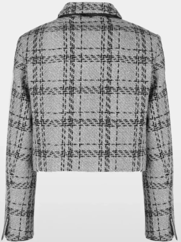 Marc Cain Glam Coats And Jackets | Party Wear^Check Jacket With Lurex Details YG 31.01 W11 COL 801
