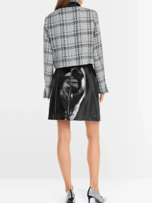 Marc Cain Glam Coats And Jackets | Party Wear^Check Jacket With Lurex Details YG 31.01 W11 COL 801