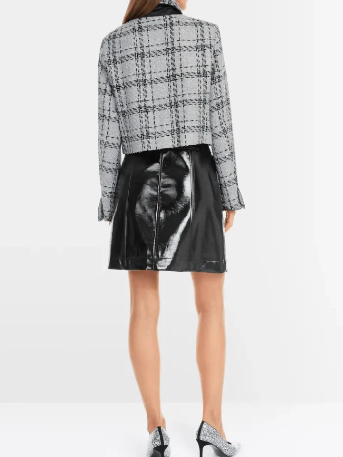 marc_cain_glam_check_jack_4.webp Marc Cain Glam Coats And Jackets | Party Wear^Check Jacket With Lurex Details YG 31.01 W11 COL 801