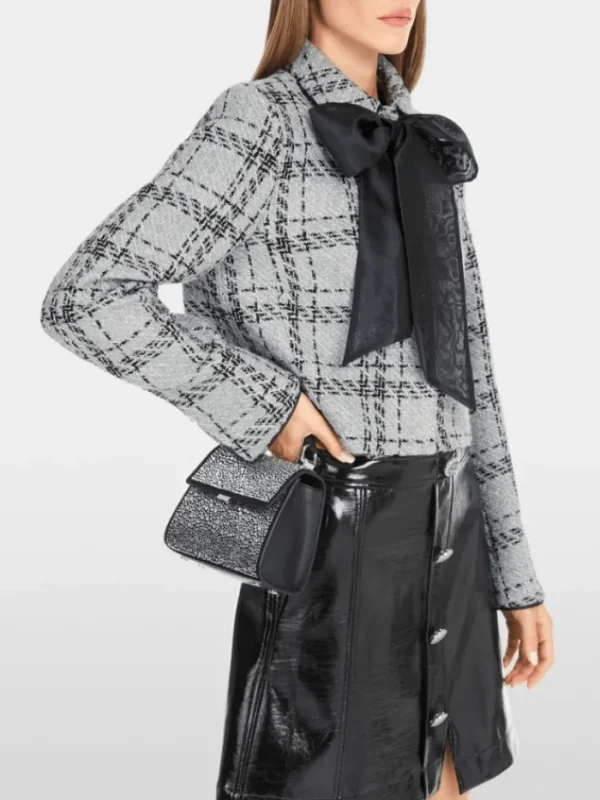 Marc Cain Glam Coats And Jackets | Party Wear^Check Jacket With Lurex Details YG 31.01 W11 COL 801