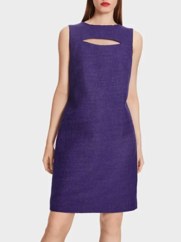 Marc Cain Glam Dresses | Party Wear^Dress With Cut Out In Deep Purple XG 21.09 W08 COL 748