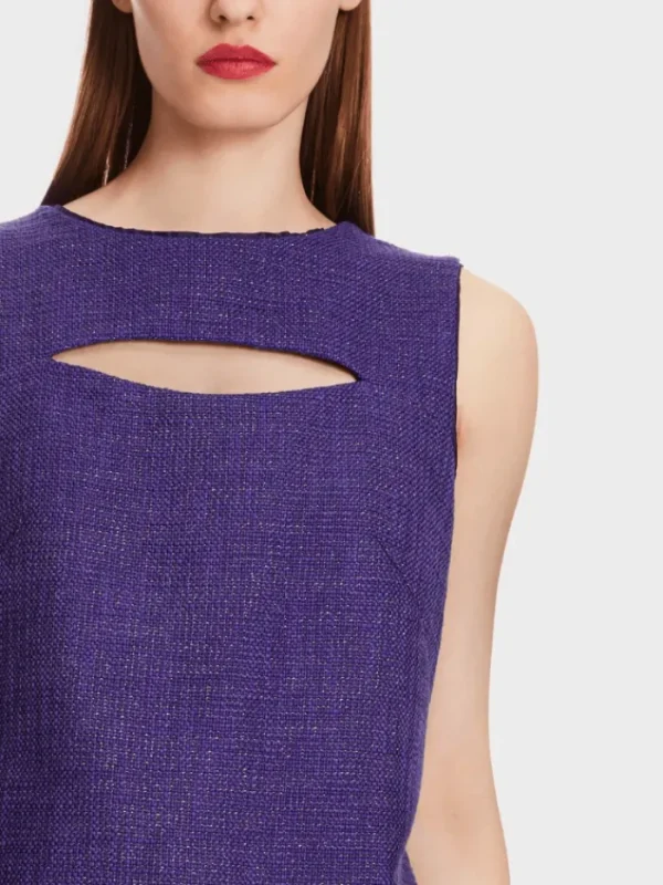 Marc Cain Glam Dresses | Party Wear^Dress With Cut Out In Deep Purple XG 21.09 W08 COL 748