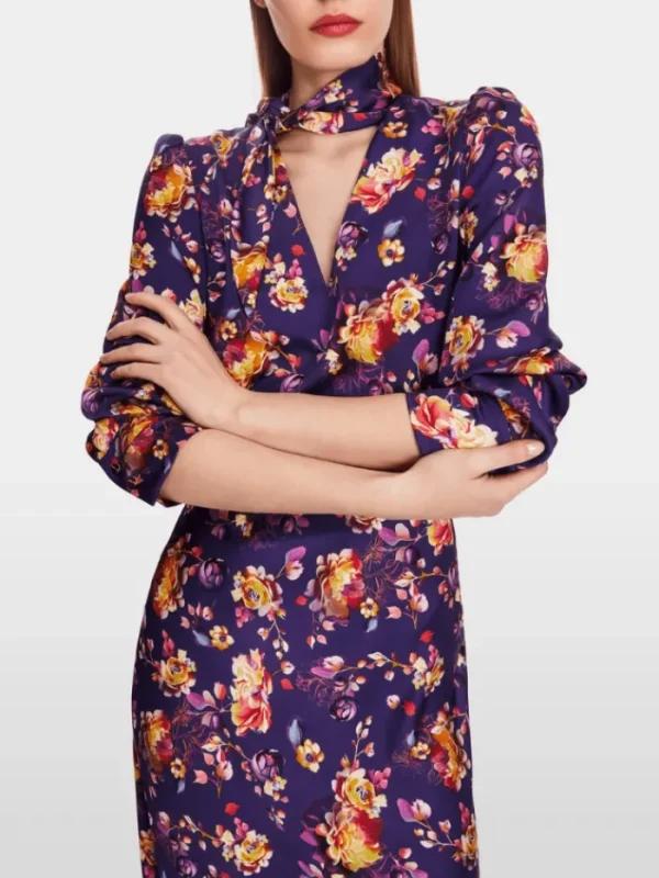 Marc Cain Glam Tops | Gifts Under £100^Flared Blouse With Floral Print XG 51.01 W07 COL 748