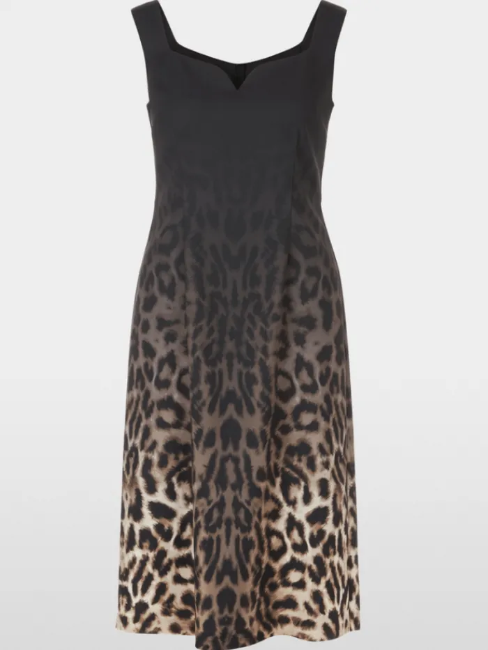 marc_cain_glam_sleeveless_0.webp Marc Cain Glam Dresses | Party Wear^Sleeveless Leopard Print Dress XG 21.19 W16 COL 625