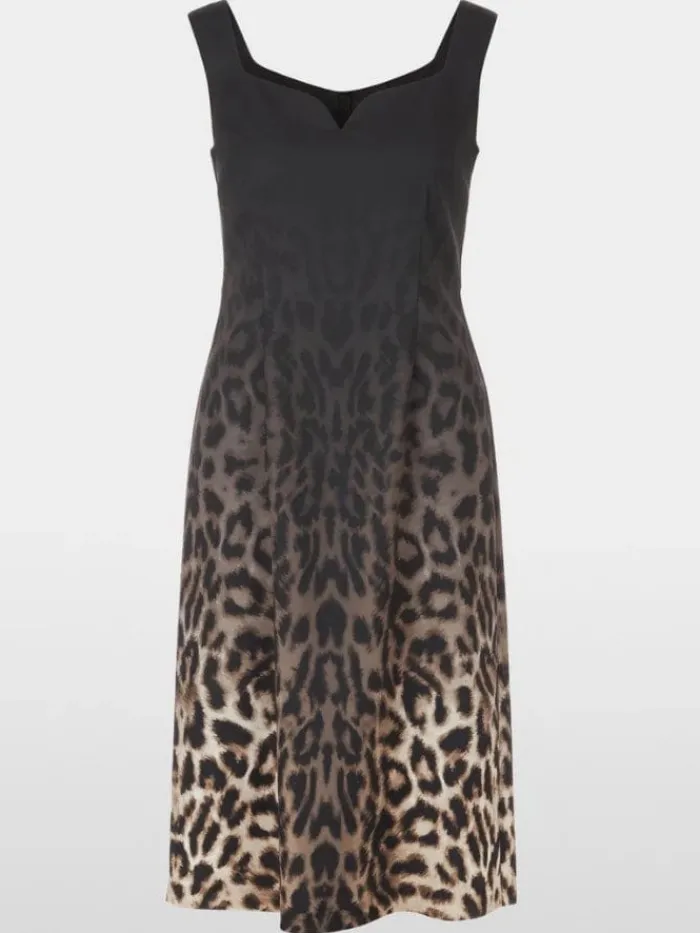 marc_cain_glam_sleeveless_1.webp Marc Cain Glam Dresses | Party Wear^Sleeveless Leopard Print Dress XG 21.19 W16 COL 625