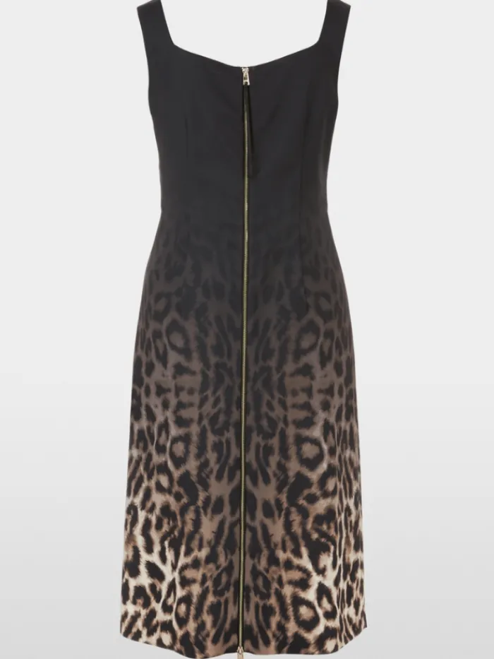 marc_cain_glam_sleeveless_2.webp Marc Cain Glam Dresses | Party Wear^Sleeveless Leopard Print Dress XG 21.19 W16 COL 625