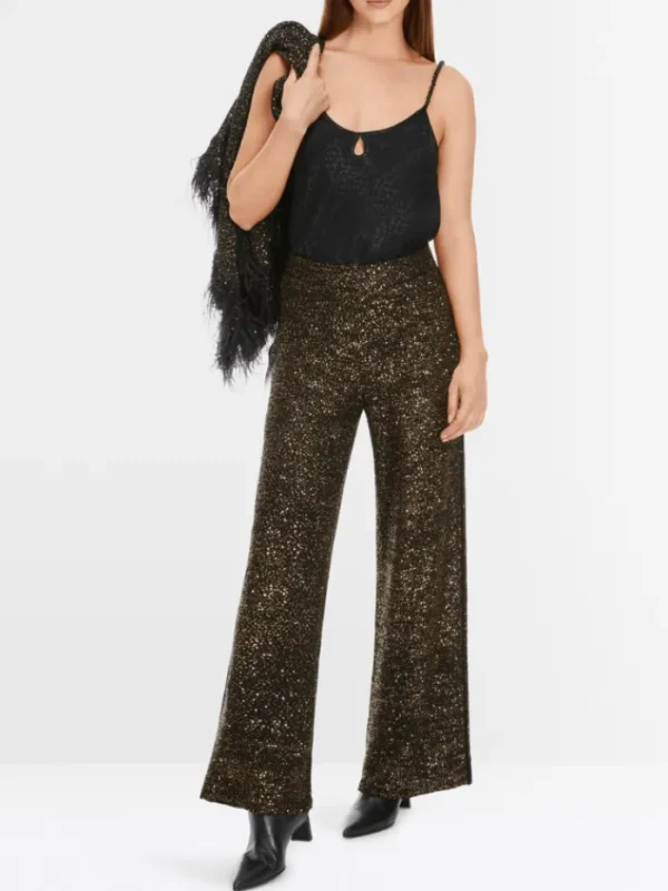 Marc Cain Glam Party Wear | Trousers^Winterthur Wide Trousers With Sequin Embroidery XG 81.1
